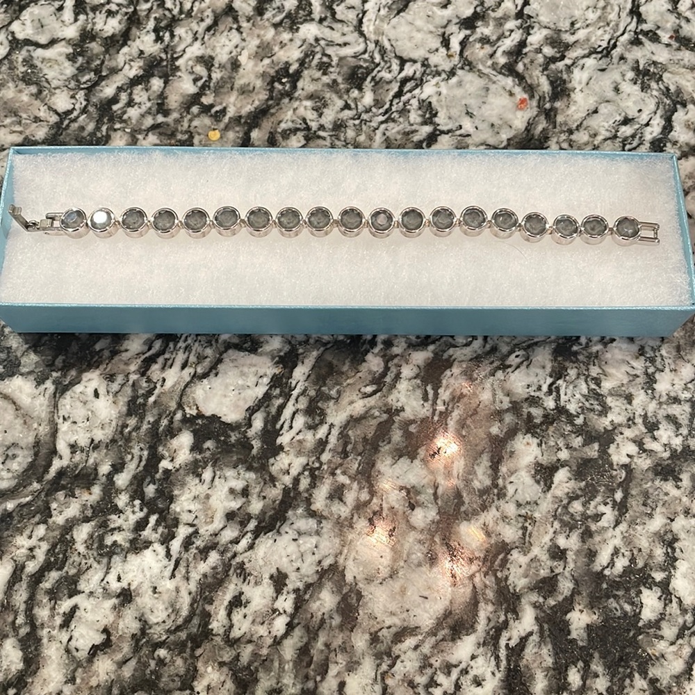 Touchstone Crystal Smoke Gray Ice Bracelet